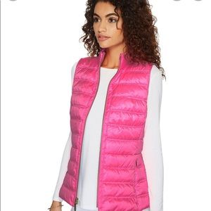 Lilly Pulitzer Elana Neon Hot Pink Puffer Vest